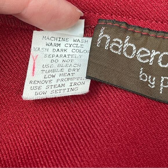 Haberdashery By Personal Vintage Red Skirt Suit Set Size 10 - Picture 12 of 12